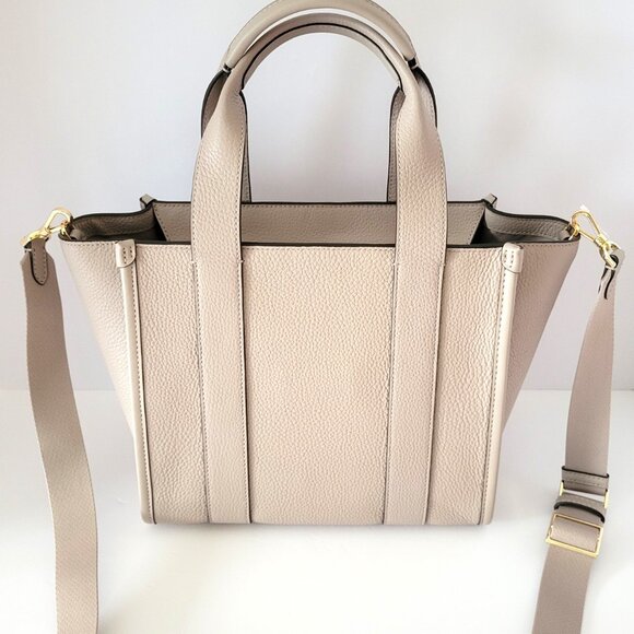 Kate Spade KL935 Kip Pebbled Leather Small Tote Bag Handbag Cozy Grey - Picture 4 of 7